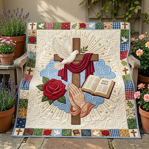 Floral Bible Quilted Blanket GFTONMU1242