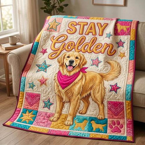Golden Retrievers Quilted Blanket GFTONMU1251