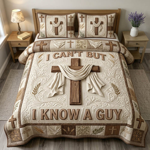 Christian Faith 3-Piece Quilted Bedding Set GFTONMU1261
