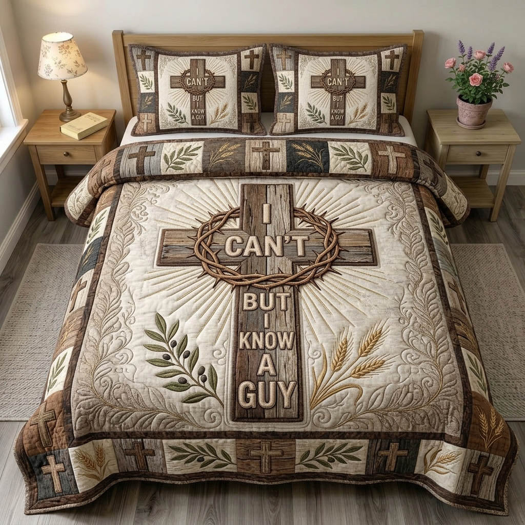 Christian Faith 3-Piece Quilted Bedding Set GFTONMU1266