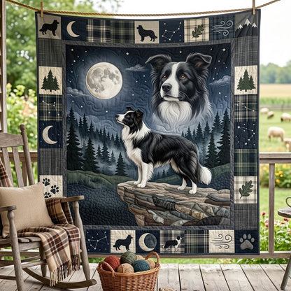 Border Collie Quilted Blanket GFTONMU1303