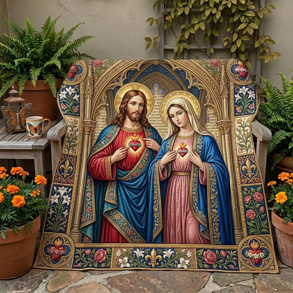 Sacred Heart Quilted Blanket GFTONMU1309