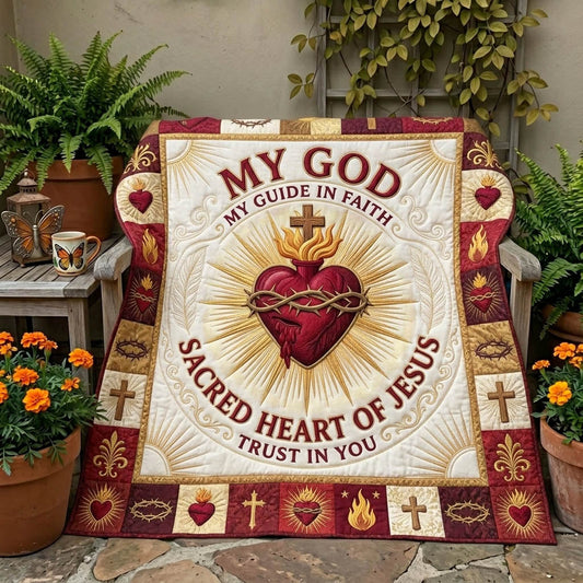 Sacred Heart Quilted Blanket GFTONMU1311