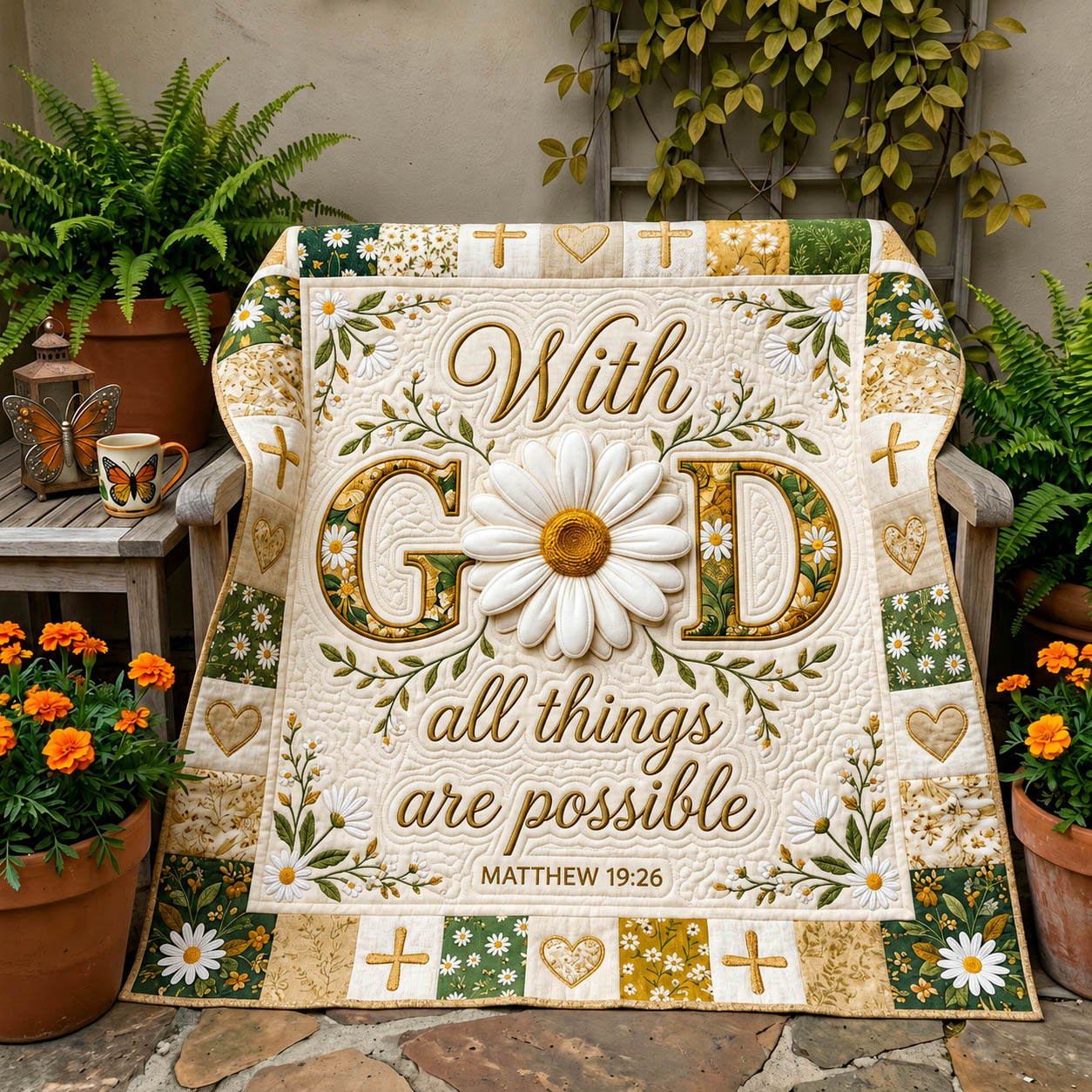 Christian Faith Quilted Blanket GFTONMU1317