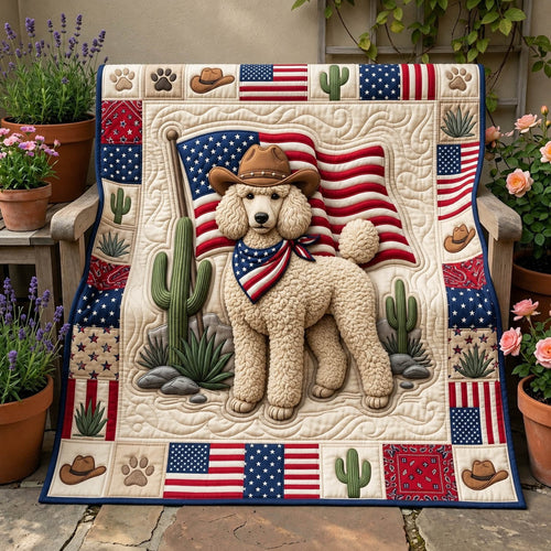 Poodle Lover Quilted Blanket GFTONMU1374
