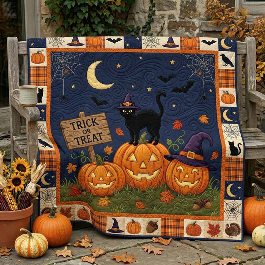 Pumpkin Patch Quilted Blanket GFTONMU1424