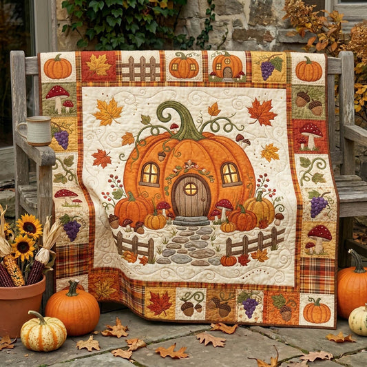 Pumpkin Patch Quilted Blanket GFTONMU1426