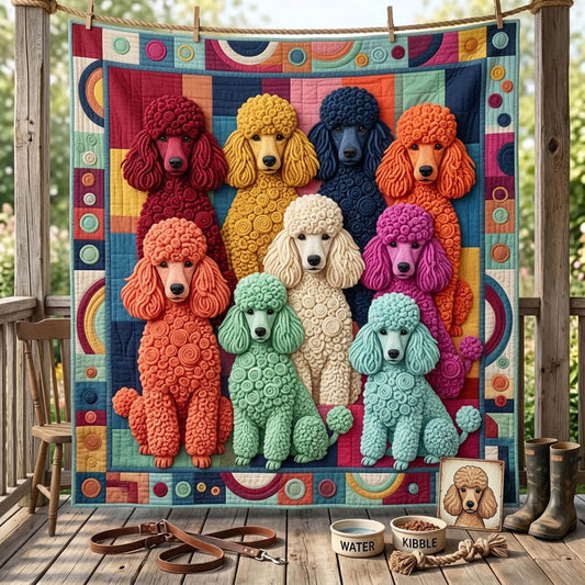 Poodle Lover Quilted Blanket GFTONMU1458