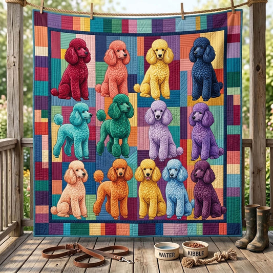 Poodle Lover Quilted Blanket GFTONMU1459