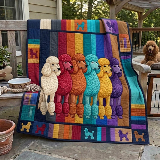 Poodle Lover Quilted Blanket GFTONMU1461