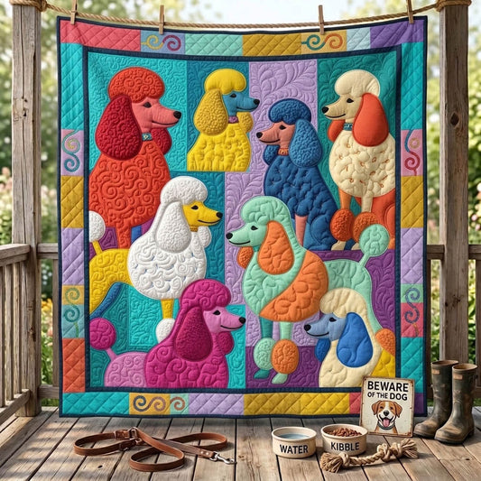 Poodle Lover Quilted Blanket GFTONMU1462