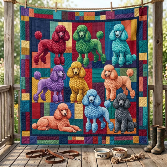 Poodle Lover Quilted Blanket GFTONMU1463