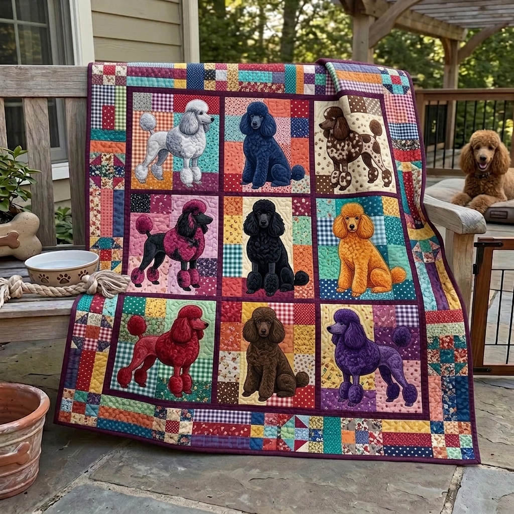 Poodle Lover Quilted Blanket GFTONMU1466