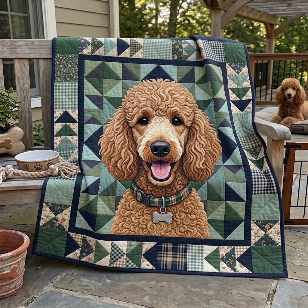 Poodle Lover Quilted Blanket GFTONMU1467