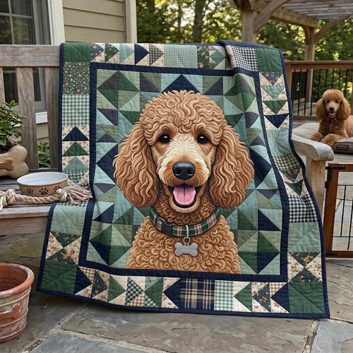 Poodle Lover Quilted Blanket GFTONMU1467