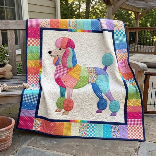 Poodle Lover Quilted Blanket GFTONMU1468