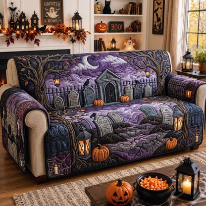 Haunted Halloween Quilted Sofa Cover GFTONMU1496