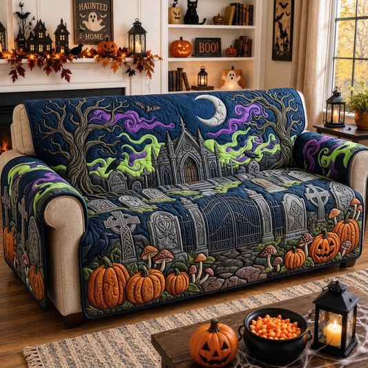Haunted Halloween Quilted Sofa Cover GFTONMU1497