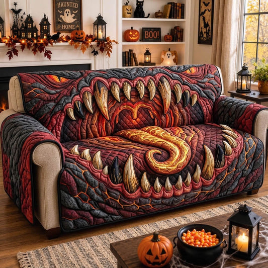 Haunted Halloween Quilted Sofa Cover GFTONMU1501