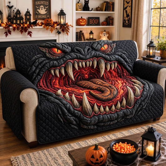 Haunted Halloween Quilted Sofa Cover GFTONMU1502