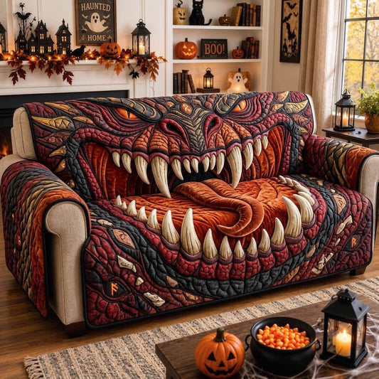Haunted Halloween Quilted Sofa Cover GFTONMU1504