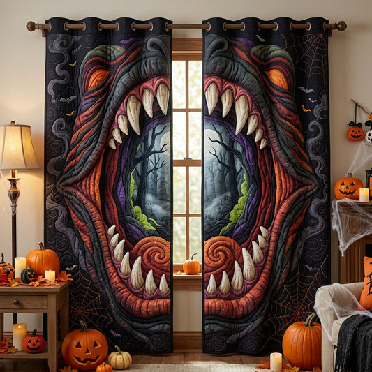 Haunted Halloween Quilted Curtains GFTONMU1598