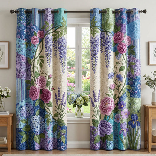 Flower Garden Quilted Curtains GFTONMU1603