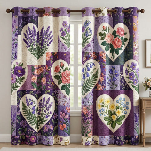 Flower Garden Quilted Curtains GFTONMU1604