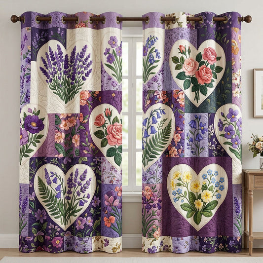 Flower Garden Quilted Curtains GFTONMU1604