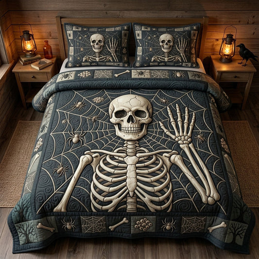 Haunted Halloween 3-Piece Quilted Bedding Set GFTONMU1642