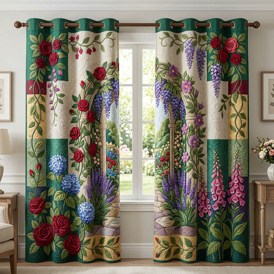 Flower Garden Quilted Curtains GFTONMU1698