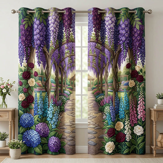 Flower Garden Quilted Curtains GFTONMU1700