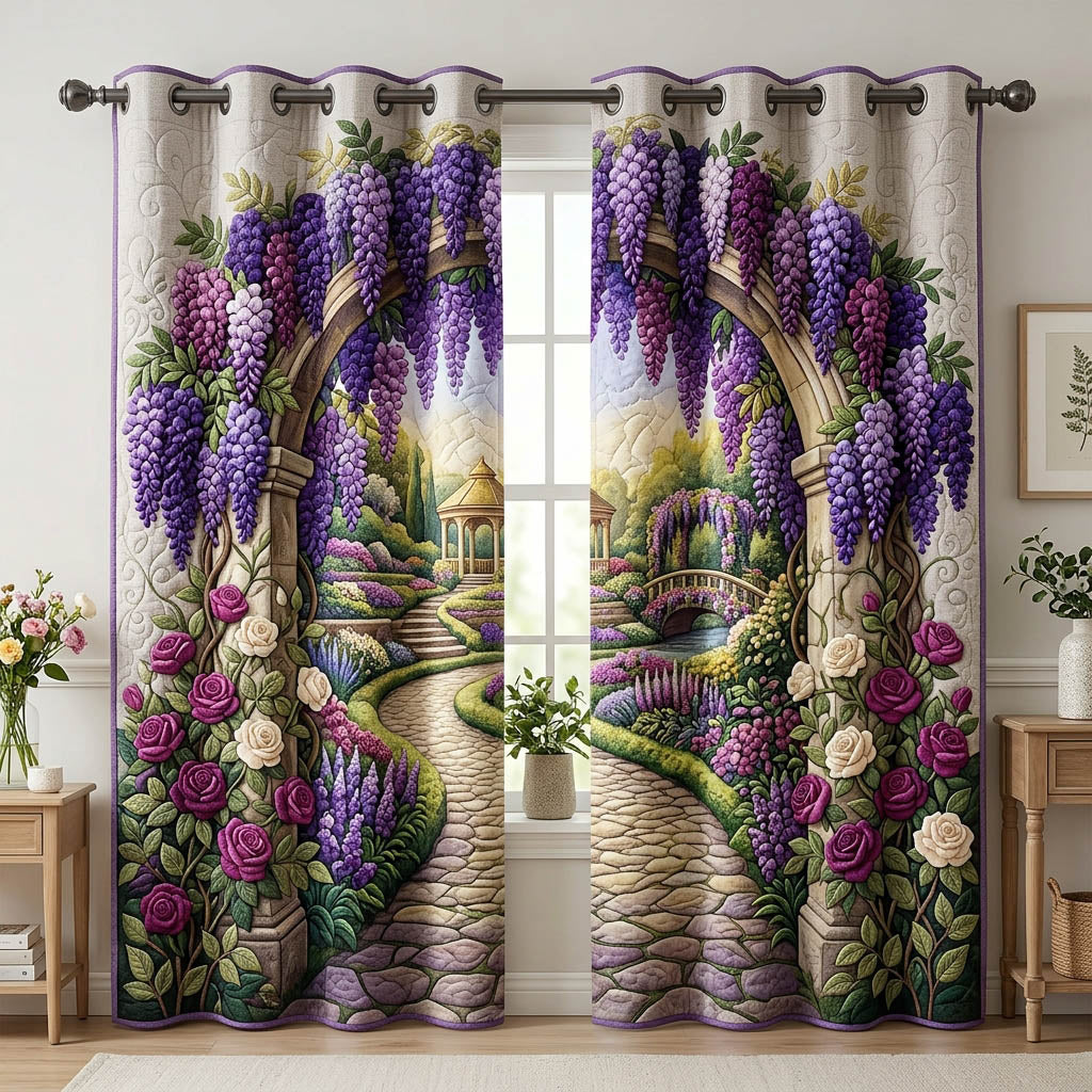 Flower Garden Quilted Curtains GFTONMU1702