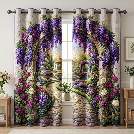 Flower Garden Quilted Curtains GFTONMU1702