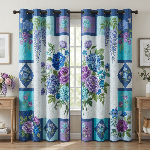 Flower Garden Quilted Curtains GFTONMU1703