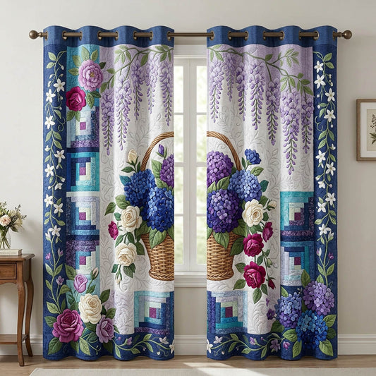 Flower Garden Quilted Curtains GFTONMU1704