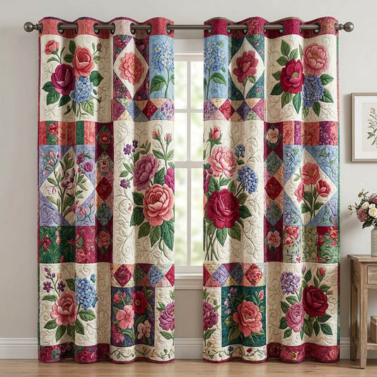 Flower Garden Quilted Curtains GFTONMU1707