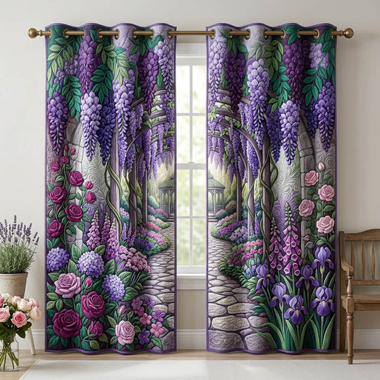 Flower Garden Quilted Curtains GFTONMU1712