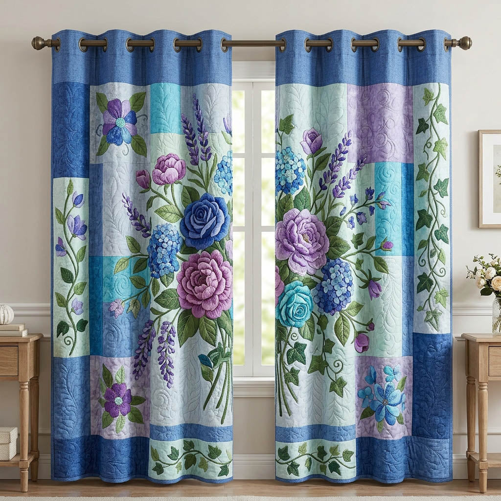 Flower Garden Quilted Curtains GFTONMU1716