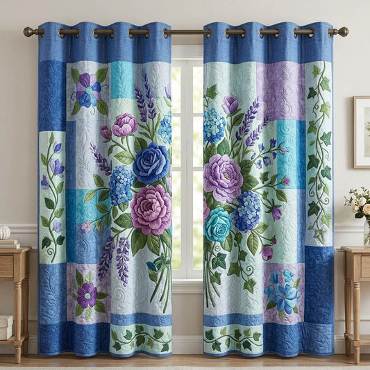 Flower Garden Quilted Curtains GFTONMU1716