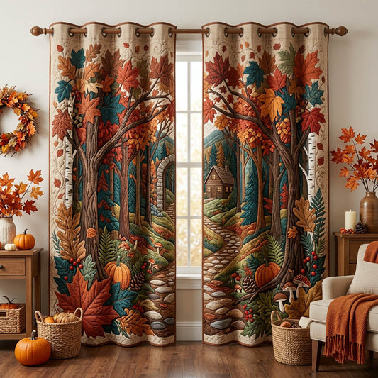 Maple Leaf Quilted Curtains GFTONMU1790