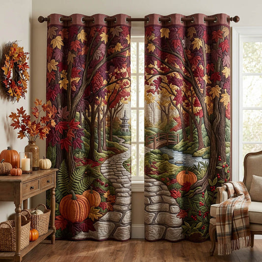Maple Leaf Quilted Curtains GFTONMU1793