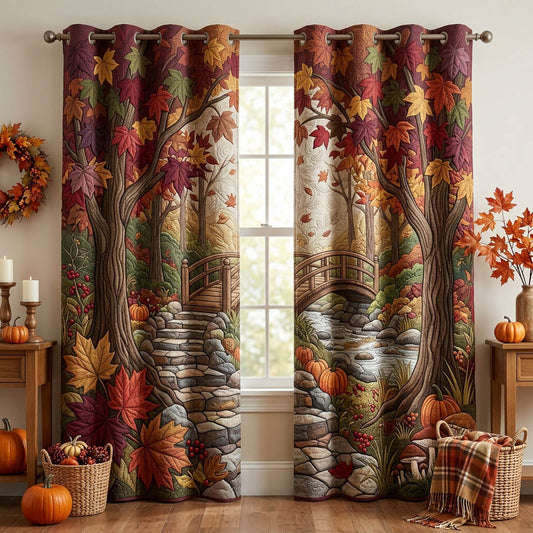 Maple Leaf Quilted Curtains GFTONMU1794