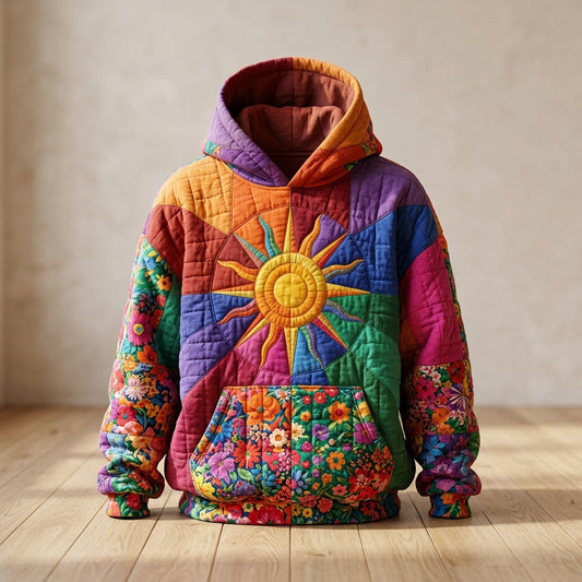 Boho Patchwork Hoodie GFTONMU1890