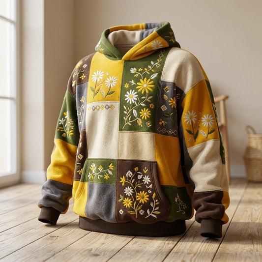 Boho Patchwork Hoodie GFTONMU1898