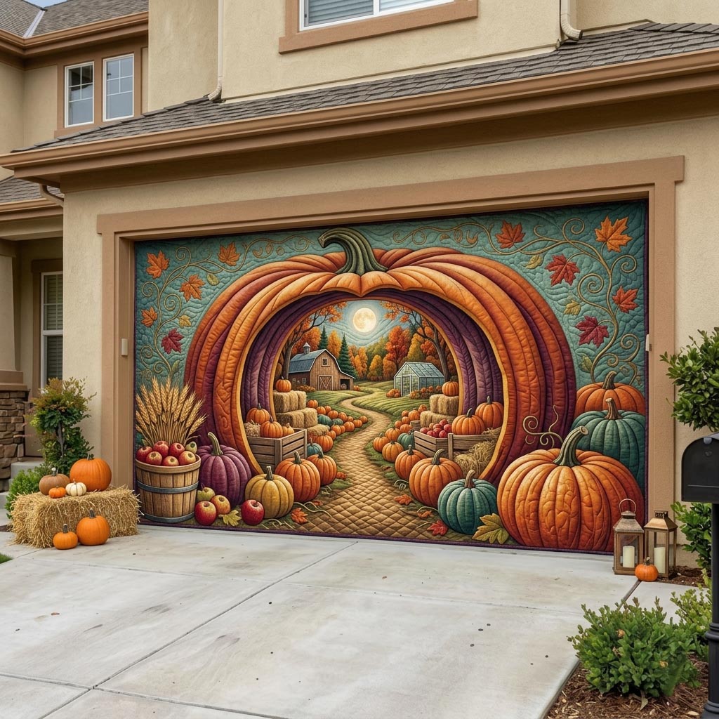 Pumpkin Patch Garage Door Banner GFTONMU1906