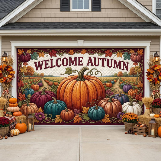 Pumpkin Patch Garage Door Banner GFTONMU1932