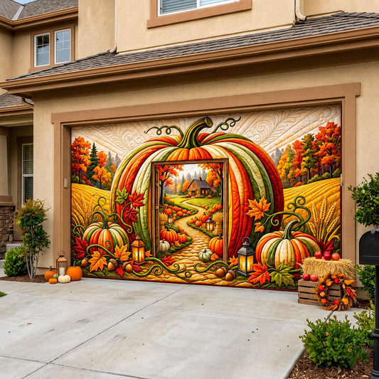 Pumpkin Patch Garage Door Banner GFTONMU1933