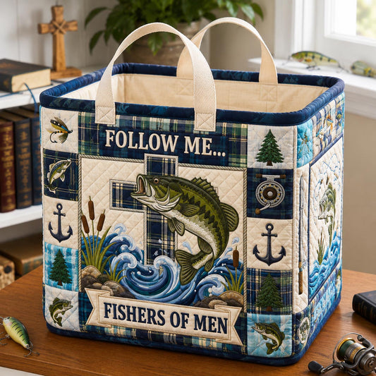 Christian Fishing Quilted Storage Basket GFTONMU2004