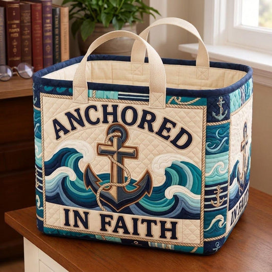Christian Fishing Quilted Storage Basket GFTONMU2009